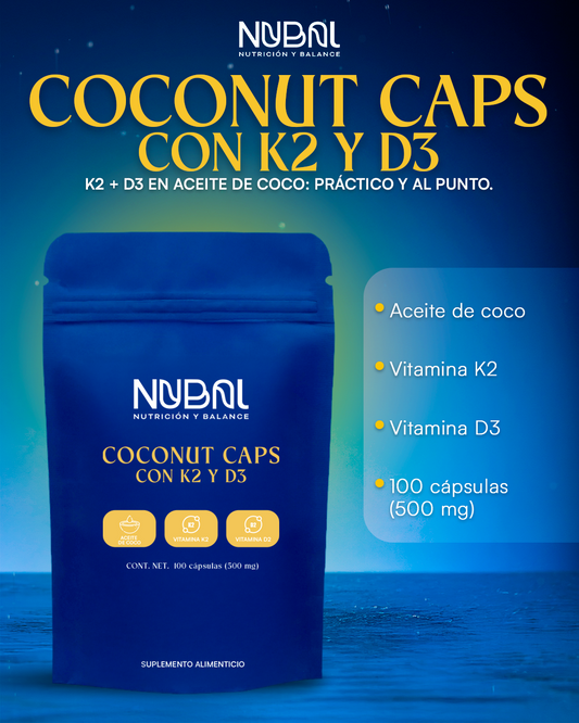 Coconuts Caps con K2 y D3