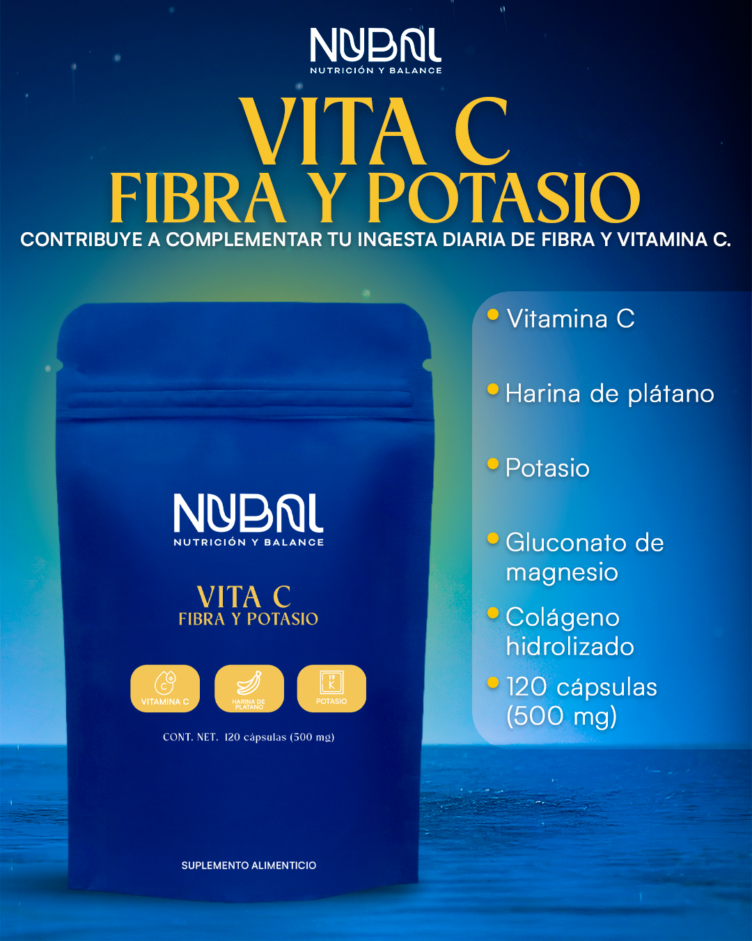 Vita C Fibra y Potasio