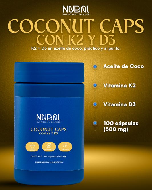 Coconuts Caps con K2 y D3